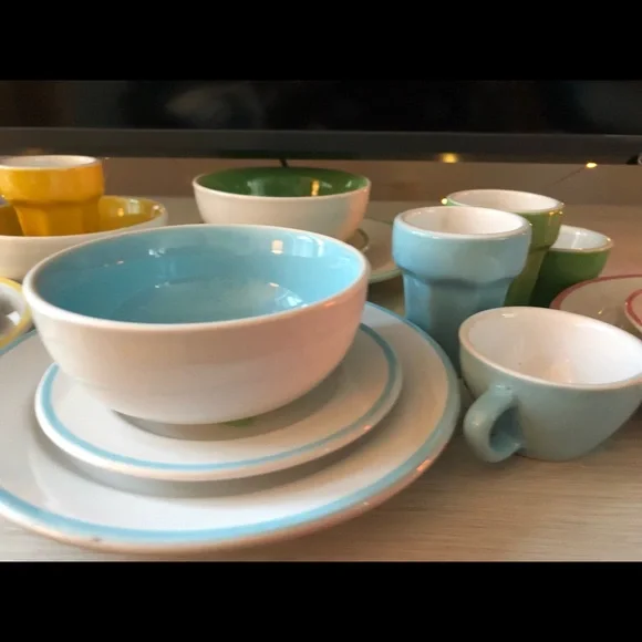 Kids ceramic kitchen dish set 20 piece set - Picture 8 of 10